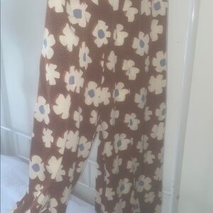 Floral Patterned Pants CIDER